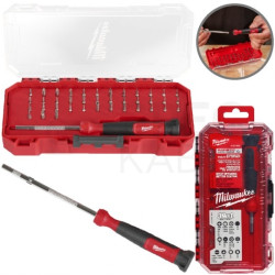 Wkrętak precyzyjny z wymiennymi końcówkami 39w1 Bity PH / PZ / SL / T / HEX / SP / TA/ SQ / Y / S / P + organizer MILWAUKEE