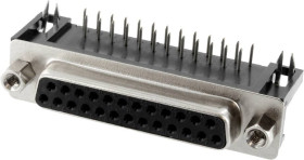 Connfly DS1037-01-25FNAKT74 Listwa żeńska D-Sub DS1037-01-25FNAKT74, rzędy: 2, styki: 25, 1 szt.