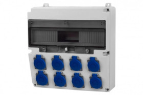 Rozdzielnica LAGO 17M - gniazda 8x230V /17 modułów/