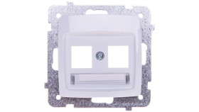 Karo Obudowa Gniazda Komputerowego Podwójnego Biały Gpk-2S/P/00