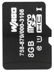 Karta SD MicroSD, 8 GB Nie, WAGO 758-879