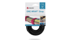 Taśma Do Wiązania Velcro One Wrap 20 Mm X 150 Mm, 25 Sztuk, Czarna