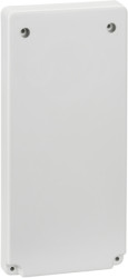 Adapter plate, rectangular, polymer, (W x H) 103 x 225 mm, gray, for outlet, 13143