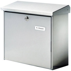 Burg Wächter 4190 COMFORT 3913 NI Letterbox Stainless Steel Silver Key