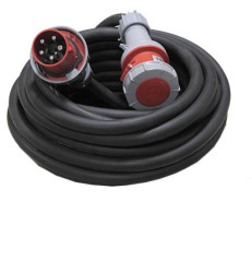 Przedłużacz budowlany trójfazowy elCORD CEE 125A 400V IP67 25m H07RN-F 5G35 z wtyczką i gniazdem CEE 125A-5P IP67 30565250
