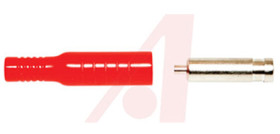 Gniazdo bananowe Żeński Zacisk, połączenie lutowane typ Gniazdo bananowe Czerwony 15A Mueller Electric rozmiar 4 mm