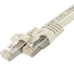 Patchcord S/FTP kat.7 PiMF kabel sieciowy LAN 2x RJ45 PoE szary 3m NEKU