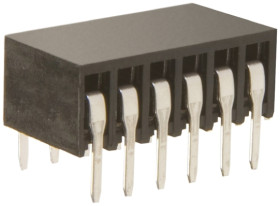 Gniazdo PCB 12 -pinowe 2 -rzędowe raster: 2.54mm Listwa z gniazdami Kąt Proste Przewlekany