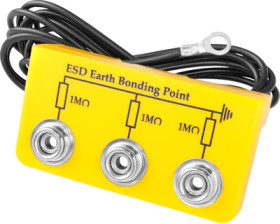 Grounding box, L shape, push button Ø 10.3 mm, 2 m, 3 x push button, C-211 5346