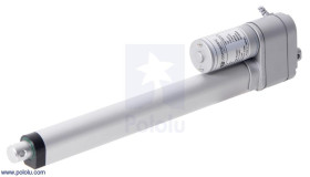 Pololu Glideforce LACT10P-12V-10 Light-Duty Linear Actuator with Feedback: 25kgf, 10" Stroke, 1.1"/s, 12V