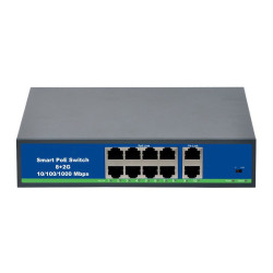 Switch 8-portowy POE 48V + 2 porty Gigabit HI-F0820GBL
