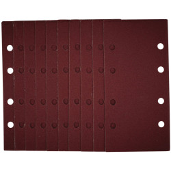 Draper 54869 1/3 Sanding Sheets with Hook and Loop, 93 x 190mm, 120 Grit 10Pc