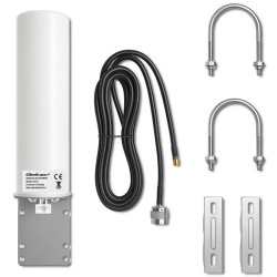 Qoltec Antena 4G LTE dookólna DUAL 30dBi Wewnętrzno-zewnętrzna 3m