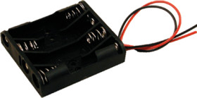Battery holder for micro cell, 4 cells, chassis mounting, BH4AAAW