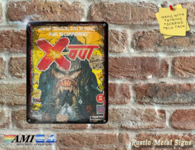 X-Out - Video Game Artwork on Rustic - Spectrum/Amiga/C64 - Metal Sign