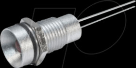 19050001 LED, wired, 5 mm, green, internal reflector, Ø8.2 mm, 32 mcd