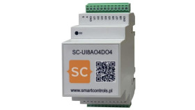 Moduł Rs 485 Modbus Rtu - Wejść Wyjść I/O, 8 Wejść Uniwersalnych, 4 Wyjścia...