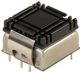 DC/DC converter heatsink, (L x W x H) 31 x 24.2 x 16.5 mm, 15.8 K/W, black anodized, THN-HS1