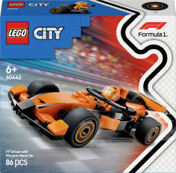 LEGO® CITY 60442 Kierowca wyścigowy F1® w samochodzie wyścigowym McLaren