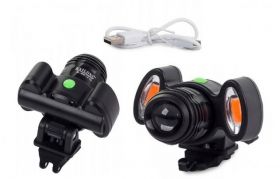 PRZEDNIE OSWIETLENIE ROWEROWE LED 4 TRYB