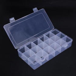 230x118x42mm Organizer Configurable 18 Compartments - Container for Small Items