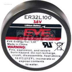 ER32L100 EVE 1/6D 3,6V 1700mAh do lutowania w druk