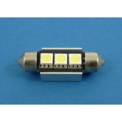 Dioda LED FT 10x36 CANBUS 3x5050 biała 12V C5W