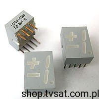 HDSP-5507 LED RED 7-SEGMENT THT HP