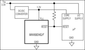 Ultra-Low-Voltage SC70 Voltage Detectors and µP Reset Circuits