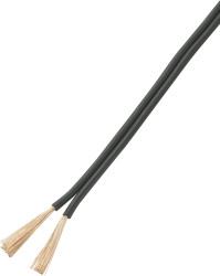 Przewód linka TRU COMPONENTS 93030c538, 2 x 1.50 mm², czarny, 25 m