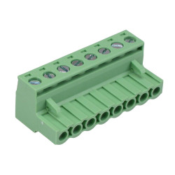 8-Way 5.00mm Right Angle Pluggable Terminal Block 15A 300V