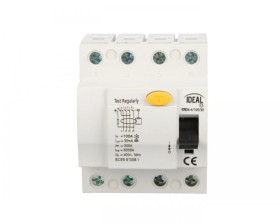 Wyłącznik różnicowoprądowy 4P 100A 0,03A typ AC KRD6-4/100/30 23197