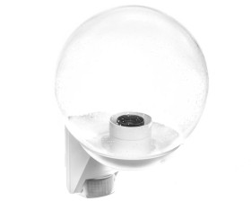 Oprawa elewacyjna z czujnikiem ruchu i zmierzchu Steinel L 585 S PIR max. 60W E27 IP44 IK03 230V biała / szkło ST005917