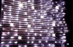 Kurtyna zewnętrzna 200L FLESZ biały z dodatkowym gniazdem wymienialne sznury 20L 2X2M 38-912