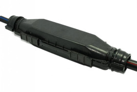 Mufa/Złączka dwudzielna do rur 50 mm, 40 mm, 32 mm, 25 mm, czarna