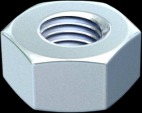 Hexagon nut, M4, W 7 mm, H 3.2 mm, inner Ø 4 mm, steel, DIN 934, 3400042