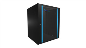 Szafa Rack Montowana Na Ścianie Extralink 15U 600X600 Czarna