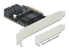 90498 5 port SATA PCI Express x4 Card - Low Profile Form Factor