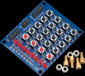 ME046/2 Developer boards - Button matrix, 16 buttons