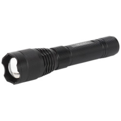 Sealey LED449 Alu Torch 10W CREE XPL LED Adjustable Focus Rechargeable &#x2B;USB Port