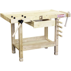 Holzmann WB106MINI Child&#x27;s Workbench: 22kg bench with creative stickers