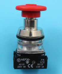 NEF-30-DRXYc CZERWONY 230V PRZYCISK