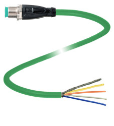 Pepperl+Fuchs 70140613 Złącze konfekcjonowane czujnika/aktuatora V1SD-G-GN1M-PUR-E1S, piny: 4, 1 m, 1 szt.