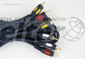 Kabel cinch/RCA wt/wt x3 10,0m łezka