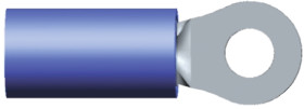 Zacisk oczkowy rozmiar przewodu 2.5mm² Ø , M3 izolowany Niebieski TE Connectivity