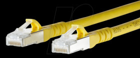 130845A577-E Patch cord RJ45 Cat.6A AWG26 S/FTP LSHF 15.0 m yellow