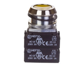 Przycisk sterowniczy 30mm żółty 4Z z samopowrotem W0-NEF30-K4X G