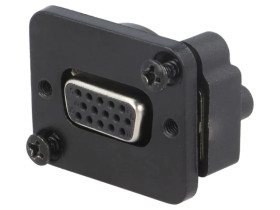 Łącznik D-Sub czarny XLR 19x24mm CP30229BM