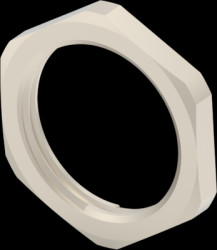 Counter nut, M25, Clamping range 16 to 23 mm, IP68, gray, 1SNG608004R0000