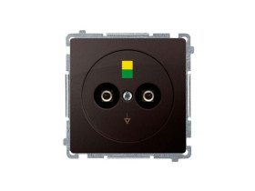 SIMON BASIC Gniazdo ekwipotencjalne - różnicy potencjałów (moduł) zaciski śrubowe: 2.5 4 6 mm2 czekoladowy BMGE.02/47 KONTAKT SI